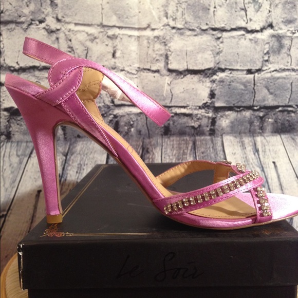 Le Soir Estee Lilac Stain Heels 8.5M Pour La Vic. - Picture 3 of 8